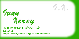 ivan nerey business card
