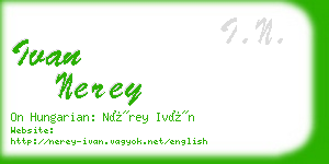 ivan nerey business card